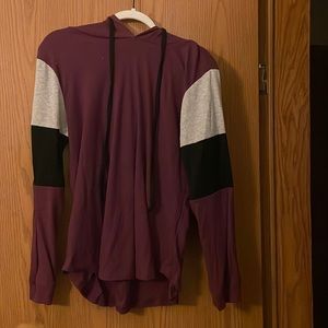Amazon purple grey and black hoodie